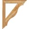 Ekena Millwork Funston Traditional Rough Sawn Bracket w/ Offset Brace, Western Red Cedar, 6"W x 32"D x 38"H BKT0604X32X38FST01RWR - alternate 2